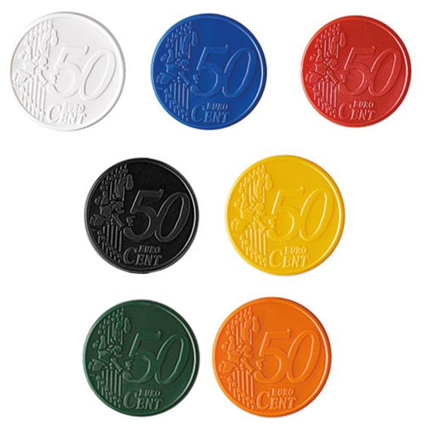 0,50 € kiip ostukorvile, PS plastik / mündi 50