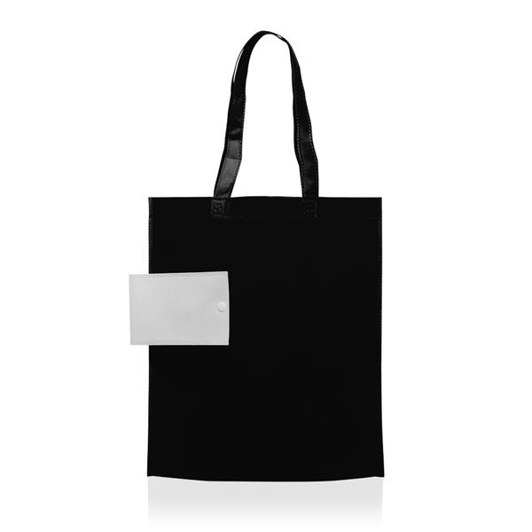 80g TNT kokkuvolditav kott, nupuga / Foldbag