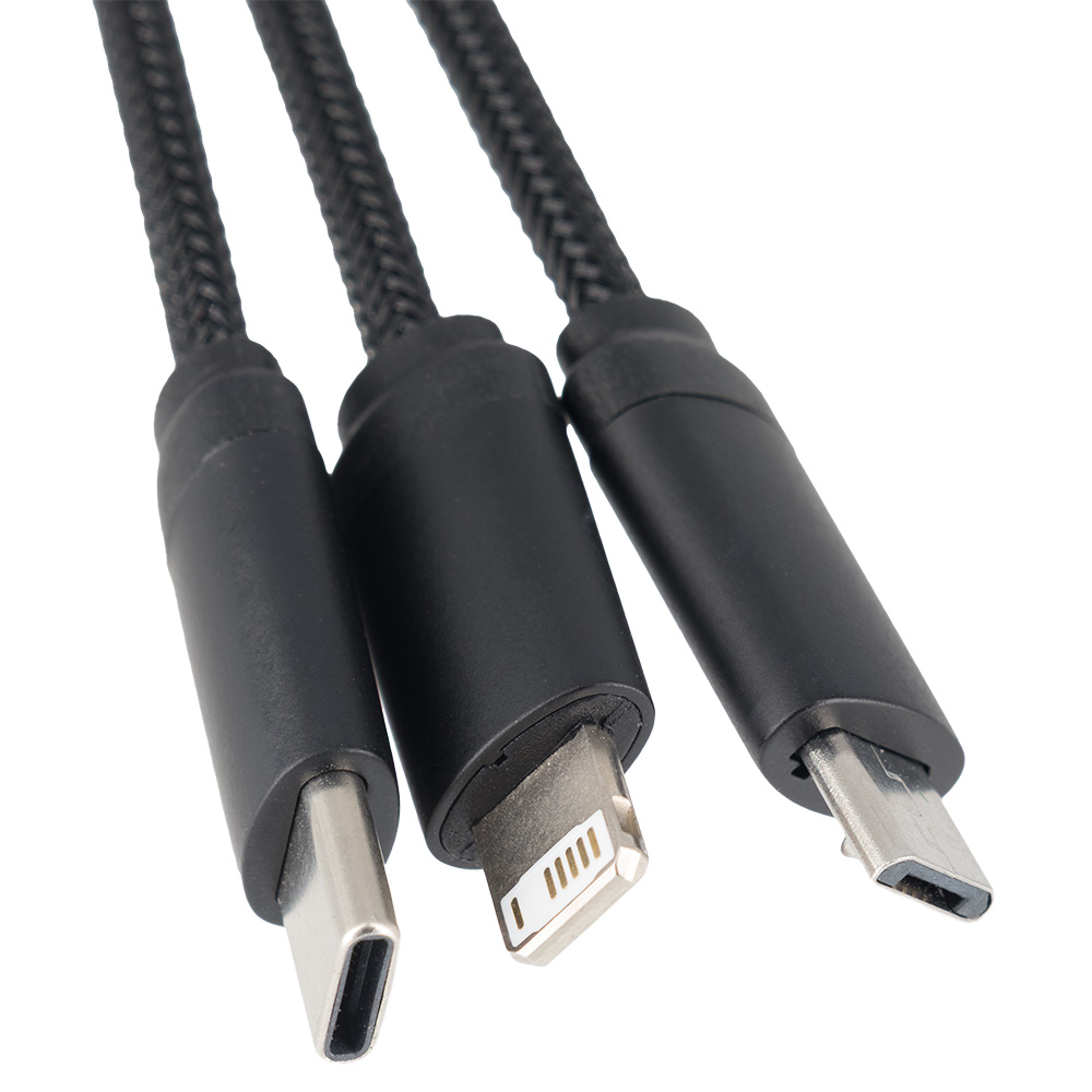Suur kaabel 4in1 valgustatud logoga - i5w
