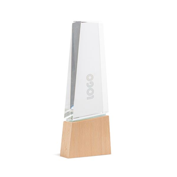 Puidust ja klaasist trofee koos kinkekarbiga / Best