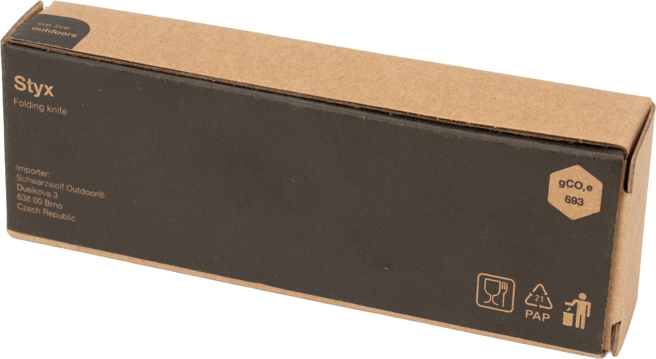 Kokkupandav nuga STYX Schwarzwolf