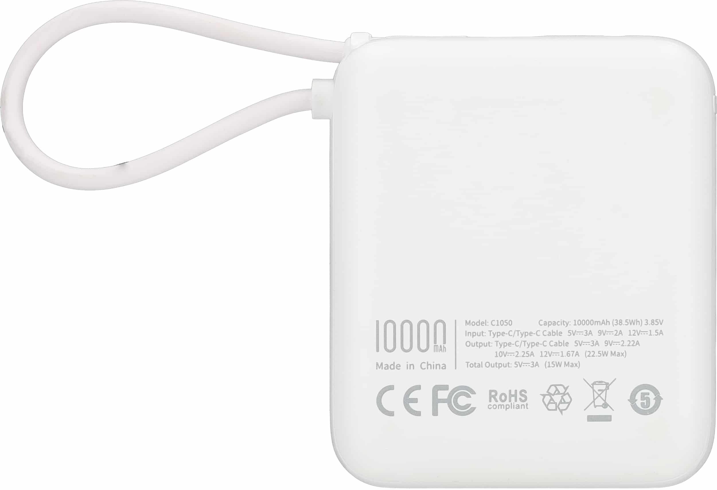 akupank 10 000 mAh, kiirlaadimine 22,5 W